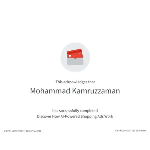 Discover How AI-Powered Shopping Ads Work Certification