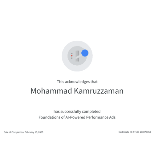 Foundation for AI-Powered Performance Ads Certification