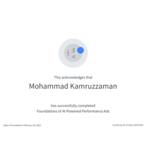 Foundation for AI-Powered Performance Ads Certification