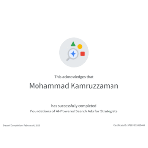 Foundation for AI-Powered Search Ads for Strategists Certification