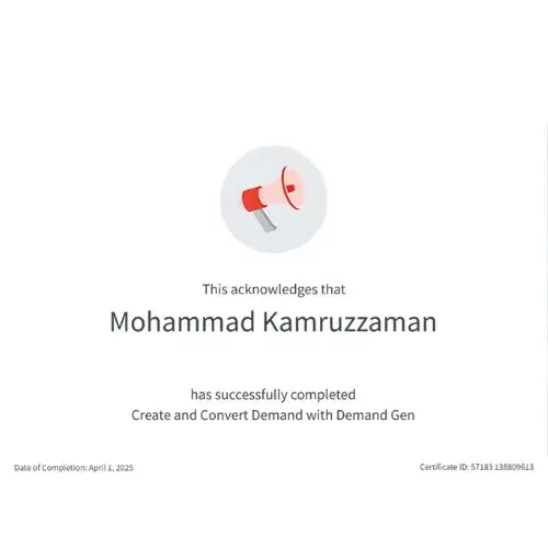 Google Demand Gen Ads Certification